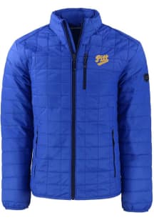 Cutter and Buck Pitt Panthers Mens Blue Vault Rainier PrimaLoft Filled Jacket