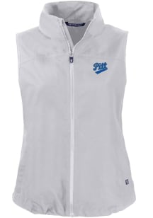 Cutter and Buck Pitt Panthers Womens Grey Vault Charter Vest