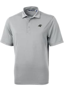 Cutter and Buck Carolina Panthers Grey Mono Virtue Eco Pique Big and Tall Polo