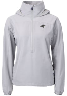 Cutter and Buck Carolina Panthers Womens Grey Mono Charter Eco Pullover