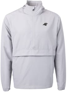 Cutter and Buck Carolina Panthers Mens Grey Mono Charter Eco Pullover Jackets
