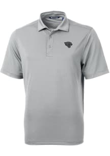 Cutter and Buck Jacksonville Jaguars Grey Mono Virtue Eco Pique Big and Tall Polo