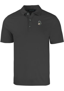 Cutter and Buck Michigan State Spartans Black Vault Forge Eco Stretch Big and Tall Polo