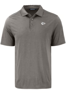 Cutter and Buck Kansas City Chiefs Mens Grey Mono Coastline Eco Short Sleeve Polo