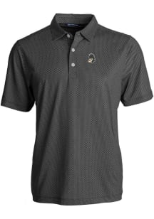 Cutter and Buck Michigan State Spartans Mens Black Vault Pike Symmetry Short Sleeve Polo