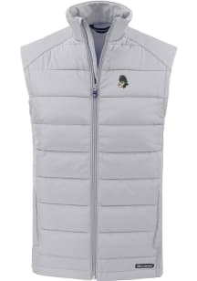Cutter and Buck Michigan State Spartans Mens Charcoal Vault Evoke Sleeveless Jacket