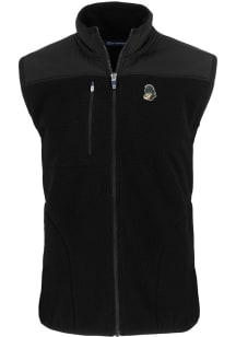 Cutter and Buck Michigan State Spartans Mens Black Vault Cascade Sherpa Sleeveless Jacket