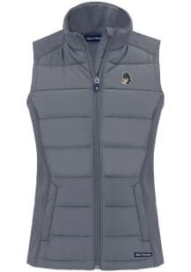 Cutter and Buck Michigan State Spartans Womens Grey Vault Evoke Vest