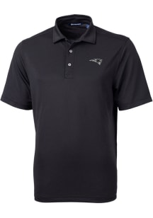 Cutter and Buck New England Patriots Black Mono Virtue Eco Pique Big and Tall Polo