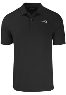 Cutter and Buck New England Patriots Black Mono Forge Eco Stretch Big and Tall Polo