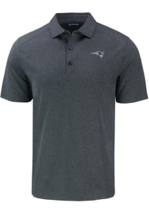 Cutter and Buck New England Patriots Black Mono Forge Eco Stretch Big and Tall Polo