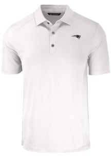 Cutter and Buck New England Patriots White Mono Forge Eco Stretch Big and Tall Polo