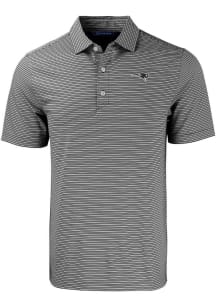 Cutter and Buck New England Patriots Black Mono Forge Double Stripe Big and Tall Polo