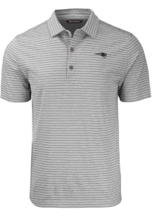 Cutter and Buck New England Patriots Grey Mono Forge Heather Stripe Big and Tall Polo