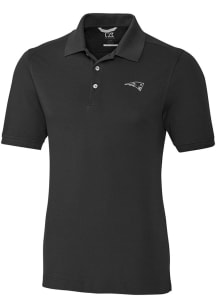 Cutter and Buck New England Patriots Black Mono Advantage Pique Big and Tall Polo