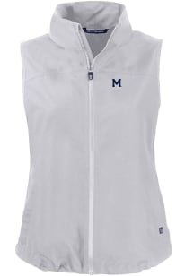 Cutter and Buck Michigan Wolverines Womens Grey Vault Charter Vest