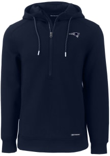 Cutter and Buck New England Patriots Mens Navy Blue Mono Roam Long Sleeve Hoodie