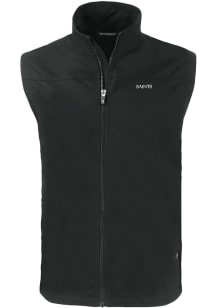 Cutter and Buck New Orleans Saints Big and Tall Black Mono Charter Mens Vest