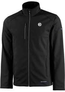 Cutter and Buck Pittsburgh Steelers Mens Black Mono Evoke Light Weight Jacket