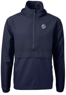 Cutter and Buck New York Yankees Mens Navy Blue Mono Charter Eco Pullover Jackets