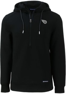 Cutter and Buck Tennessee Titans Mens Black Mono Roam Long Sleeve Hoodie