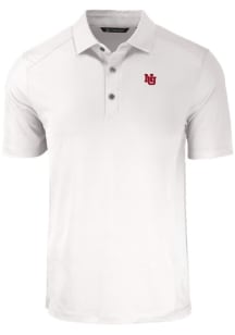 Cutter and Buck Nebraska Cornhuskers Mens White Vault Forge Recycled Short Sleeve Polo