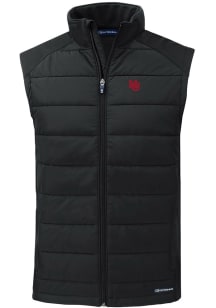 Cutter and Buck Nebraska Cornhuskers Mens Black Vault Evoke Sleeveless Jacket