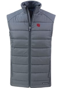 Cutter and Buck Nebraska Cornhuskers Mens Grey Vault Evoke Sleeveless Jacket