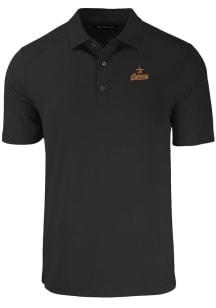 Cutter and Buck Houston Astros Black Cooperstown Forge Eco Stretch Big and Tall Polo