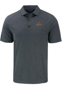Cutter and Buck Houston Astros Black Cooperstown Forge Eco Stretch Big and Tall Polo