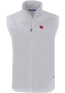 Cutter and Buck Nebraska Cornhuskers Mens Grey Vault Charter Sleeveless Jacket