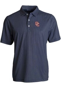 Cutter and Buck Washington Nationals Navy Blue Cooperstown Pike Symmetry Big and Tall Polo