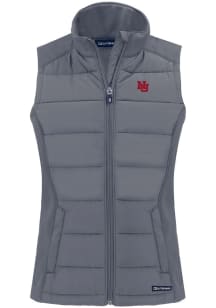 Cutter and Buck Nebraska Cornhuskers Womens Grey Vault Evoke Vest