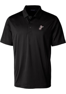 Cutter and Buck Cincinnati Reds Mens Black Cooperstown Prospect Short Sleeve Polo
