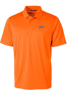 Cutter and Buck New York Mets Mens Orange Cooperstown Prospect Short Sleeve Polo
