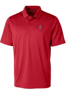 Cutter and Buck Los Angeles Angels Mens Red Cooperstown Prospect Short Sleeve Polo