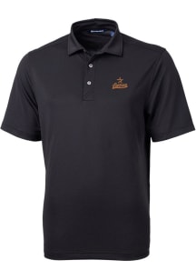 Cutter and Buck Houston Astros Mens Black Cooperstown Virtue Eco Pique Short Sleeve Polo