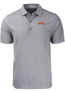 Cutter and Buck Pittsburgh Pirates Mens Black Cooperstown Forge Stripe Short Sleeve Polo