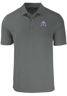 Cutter and Buck Northwestern Wildcats Grey Vault Forge Eco Stretch Big and Tall Polo