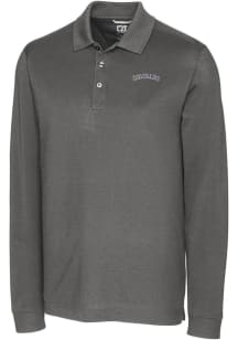 Cutter and Buck Colorado Rockies Mens Grey Cooperstown Advantage Long Sleeve Polo Shirt