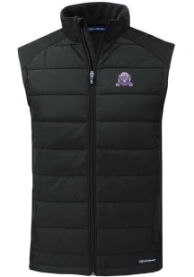 Cutter and Buck Northwestern Wildcats Mens Black Vault Evoke Sleeveless Jacket