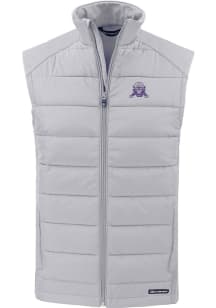 Cutter and Buck Northwestern Wildcats Mens Charcoal Vault Evoke Sleeveless Jacket