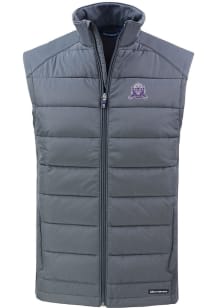 Cutter and Buck Northwestern Wildcats Mens Grey Vault Evoke Sleeveless Jacket