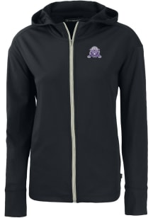 Cutter and Buck Northwestern Wildcats Womens Black Vault Daybreak Light Weight Jacket