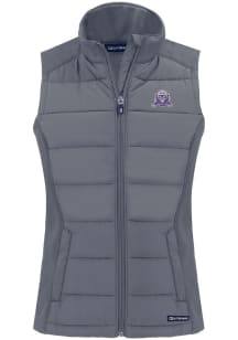 Cutter and Buck Northwestern Wildcats Womens Grey Vault Evoke Vest