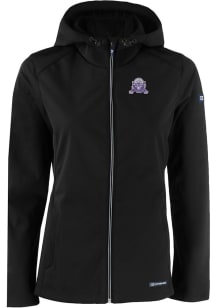 Cutter and Buck Northwestern Wildcats Womens Black Vault Evoke Light Weight Jacket