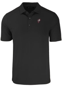 Cutter and Buck Ohio State Buckeyes Black Vault Forge Eco Stretch Big and Tall Polo