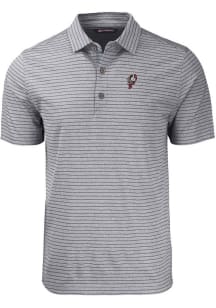 Cutter and Buck Ohio State Buckeyes Black Vault Forge Heather Stripe Big and Tall Polo