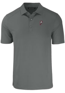 Cutter and Buck Ohio State Buckeyes Mens Grey Vault Forge Recycled Short Sleeve Polo