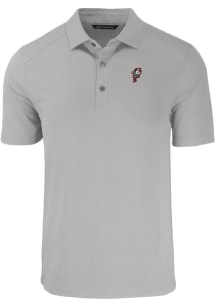 Cutter and Buck Ohio State Buckeyes Mens Grey Vault Forge Recycled Short Sleeve Polo